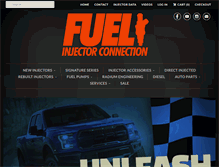 Tablet Screenshot of fuelinjectorconnection.com